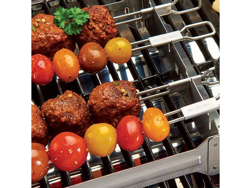 Broil King 4 Piece Stainless Steel Dual Prong Skewers