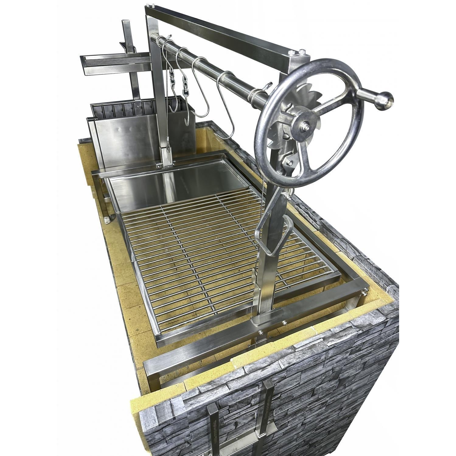 Tagwood BBQ Insert Style Argentine Santa Maria Wood Fire & Charcoal Grill - BBQ09SS