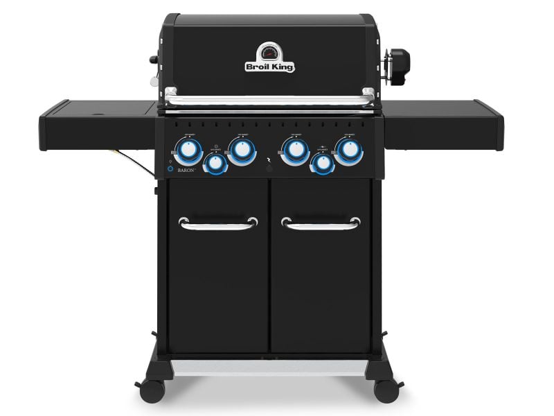 Broil King Baron 490 PRO 4-Burner Gas Grill With With Rotisserie and Side Burner - Shadow