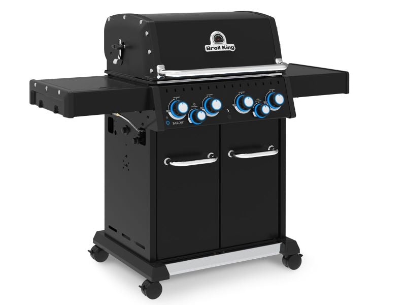 Broil King Baron 490 PRO 4-Burner Gas Grill With With Rotisserie and Side Burner - Shadow