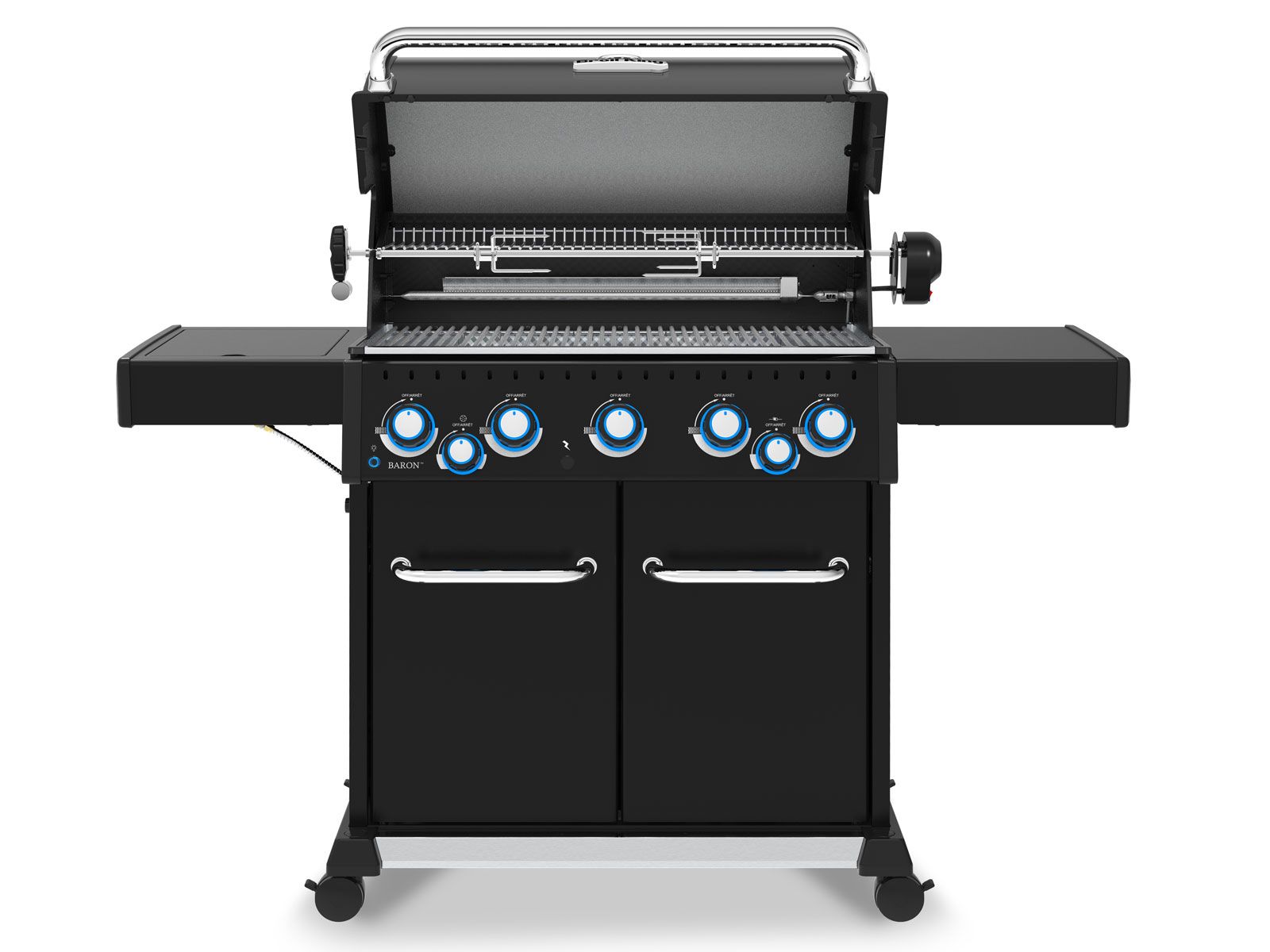 Broil King Baron 590 PRO 5-Burner Gas Grill with Rotisserie and Side Burner - Shadow