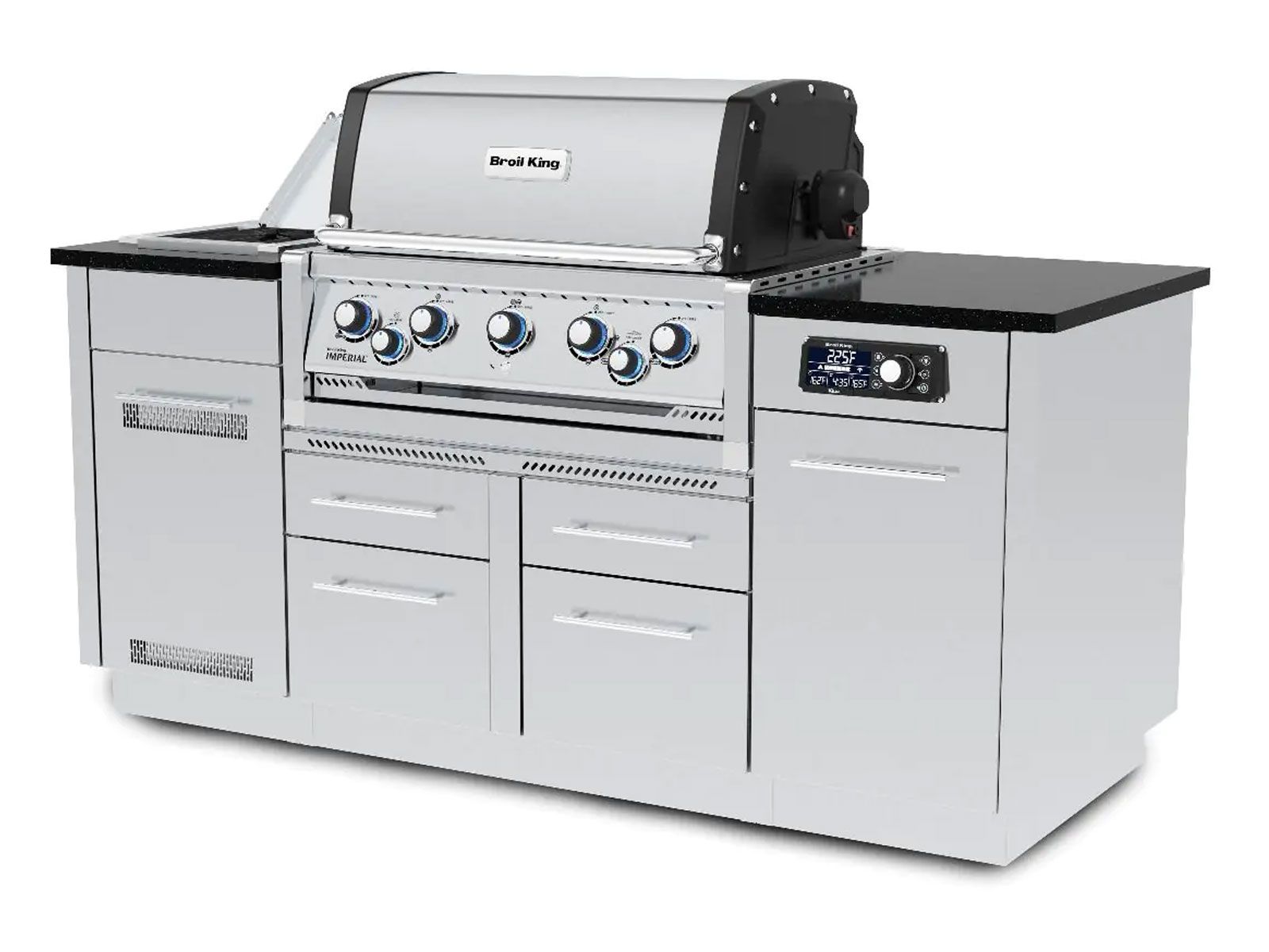 Broil King Imperial QS 590i 5-Burner Gas Grill Island With Rotisserie & Side Burner & iQue™ Technology Control