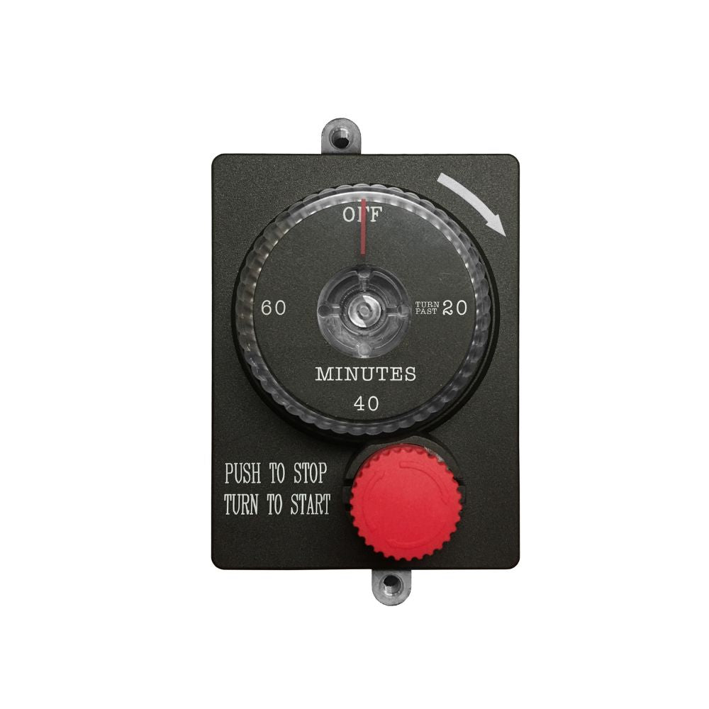 Mechanical timer with manual emergency gas shut-off