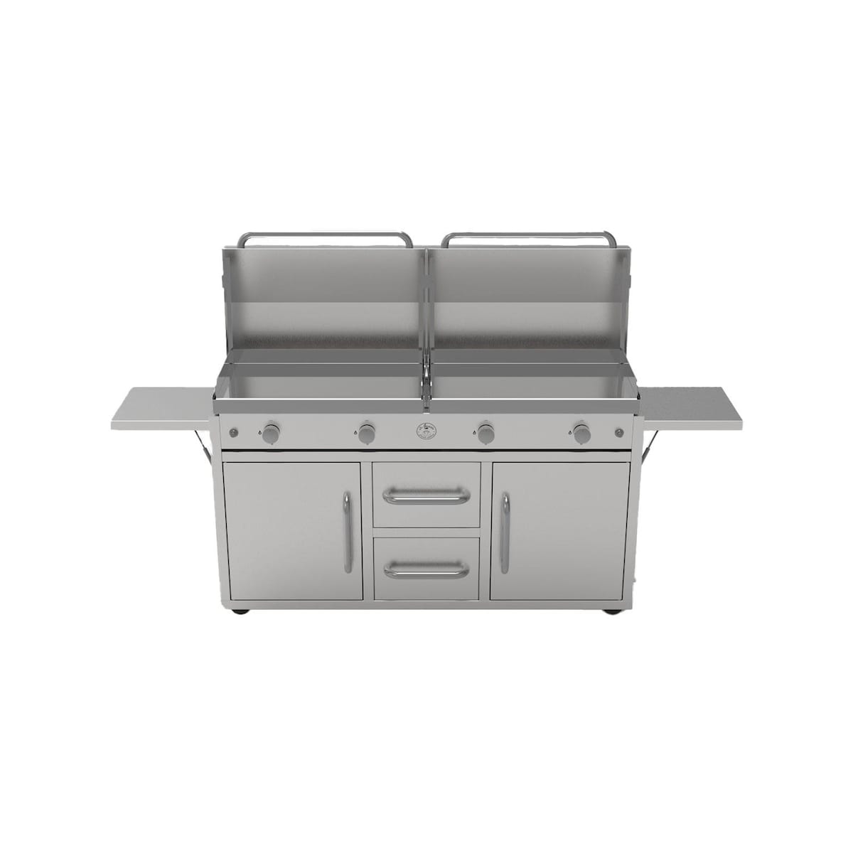 Le Griddle Stainless Steel Cart For The Grand Texan 4-Burner Gas Griddle