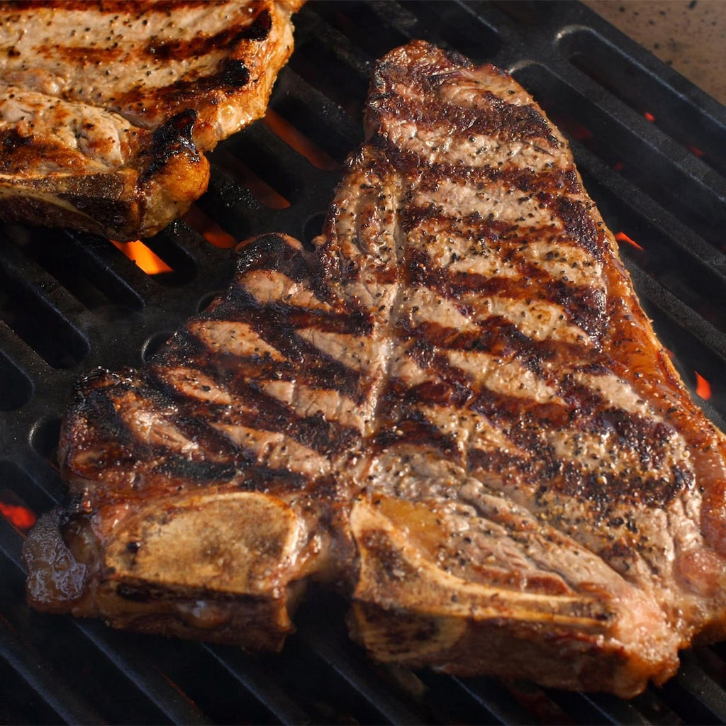 Premium Half Moon Cast Iron Searing Grate for Oval XL Grill