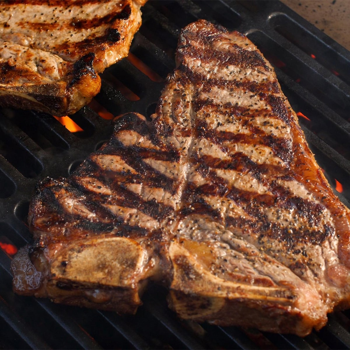 Premium Half Moon Cast Iron Searing Grate for Oval XL Grill