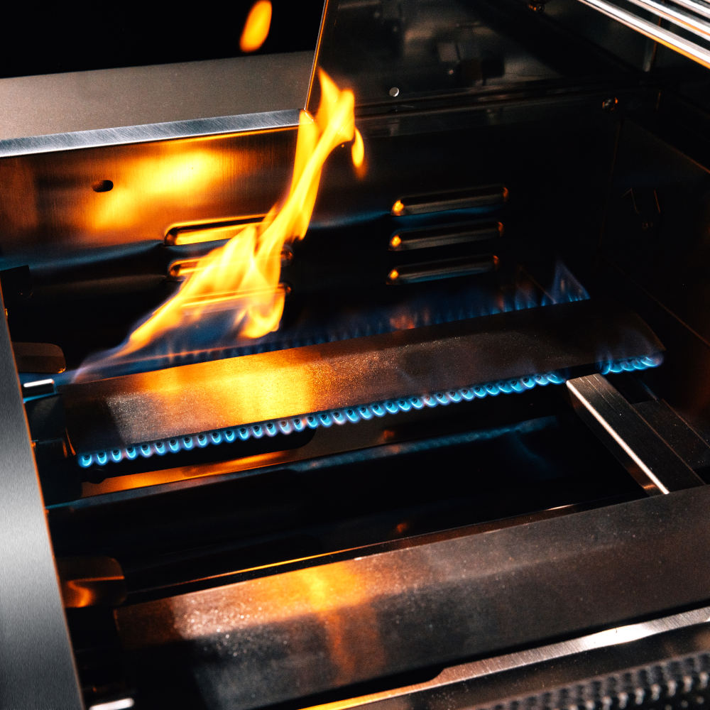 TrueFlame 25-Inch 3-Burner Freestanding Gas Grill with Grill Lights (TF25+CART-TF-25DC)