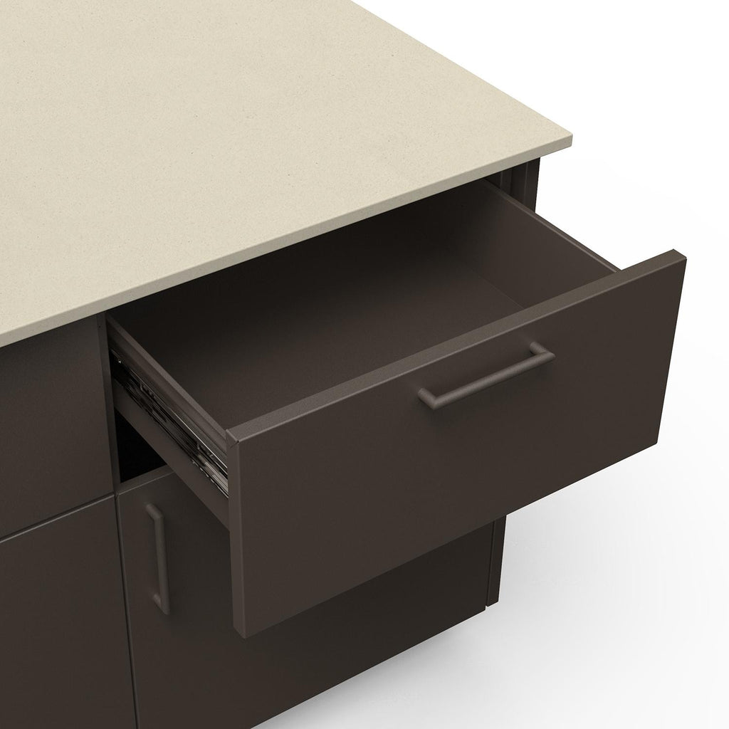 Blaze Golden Hour 10-Ft Outdoor Kitchen Island w/32-Inch Marine Grade LTE+ Propane Grill, Fridge & Sink (Various Colors)