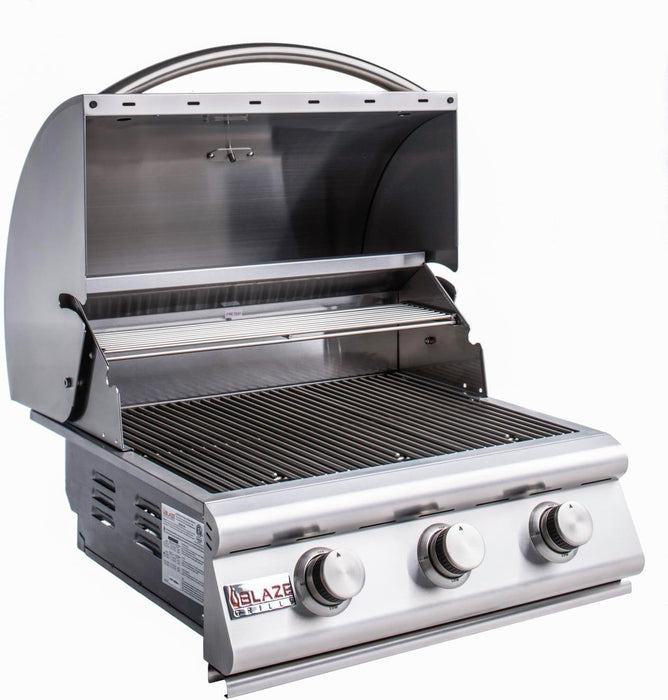 Blaze 25" LBM Grill, 3 Burner - Built In Propane Grill