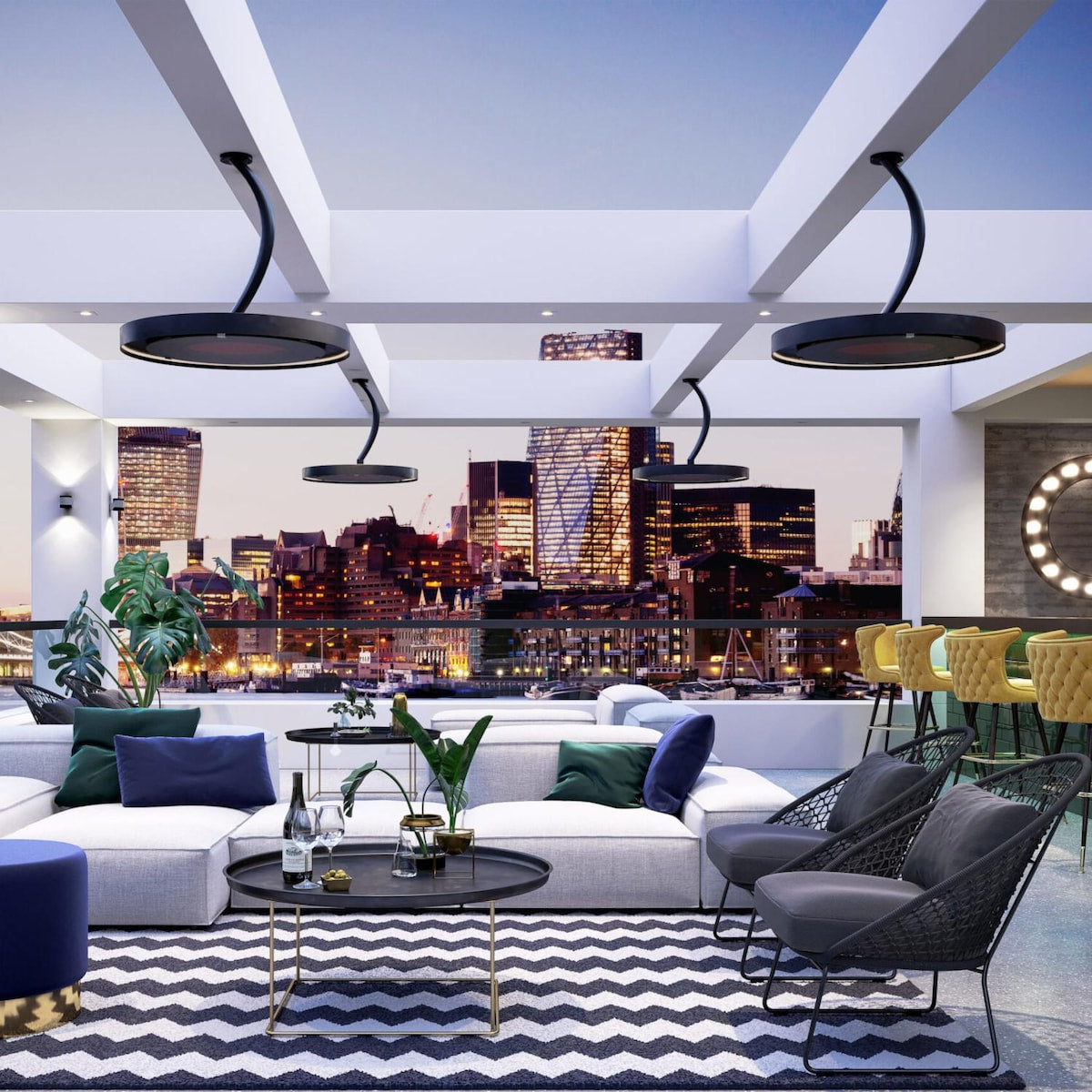 Bromic Eclipse 24-Inch Curved Ceiling Pole