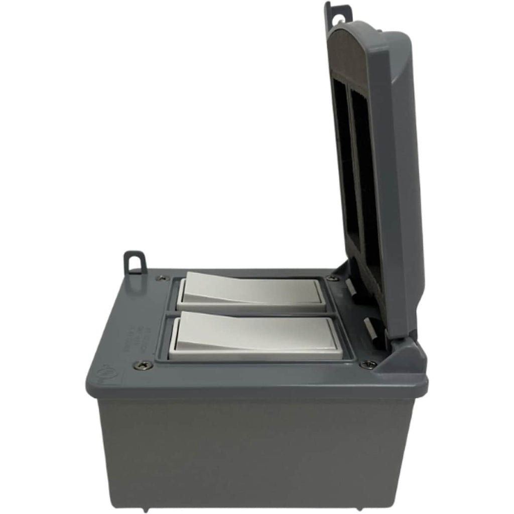 Bromic Manual Dual 20 AMP Switch 120 - 277V Outdoor Kit