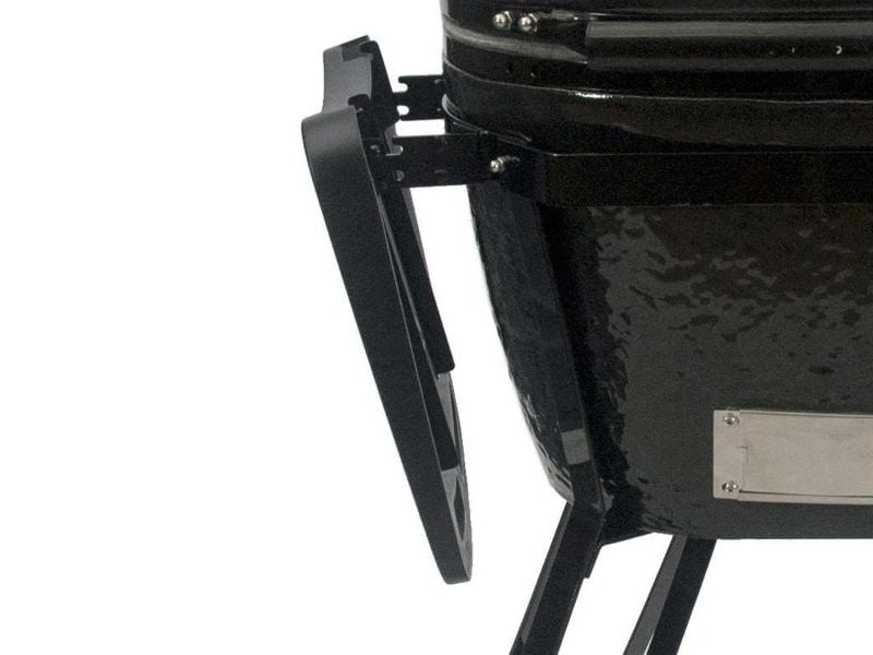 Primo All-In-One Oval Junior Ceramic Kamado Charcoal Grill With Cradle and Side Shelves