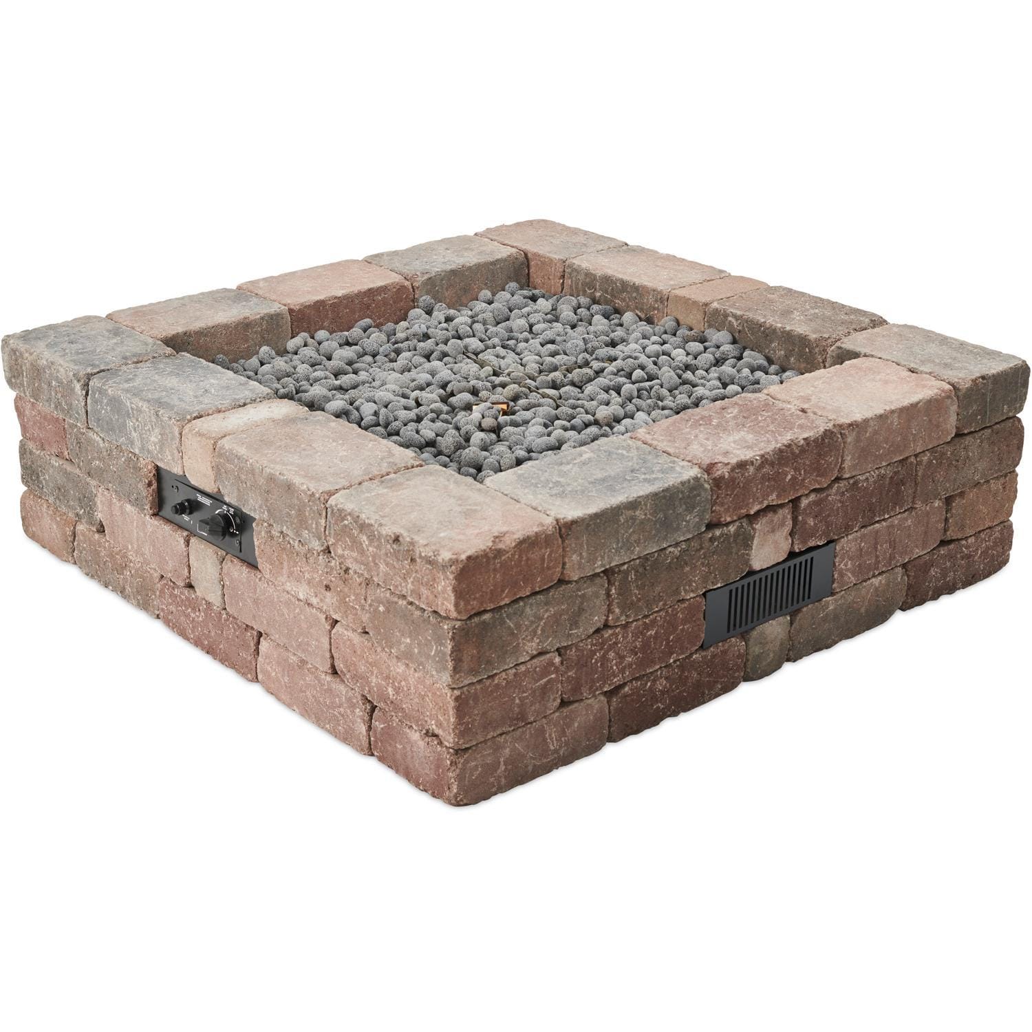 Bronson 51-Inch Square Concrete Fire Pit in Brown