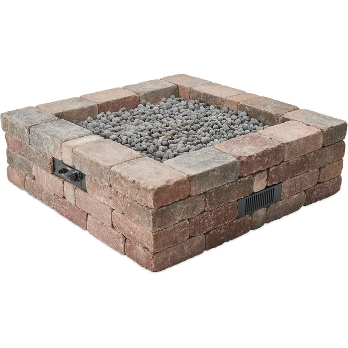 Bronson 51-Inch Square Concrete Fire Pit in Brown