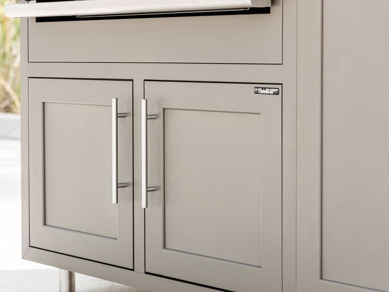 Challenger Designs 7-Ft Outdoor Kitchen Island with 32-Inch Delta Heat Gas Grill