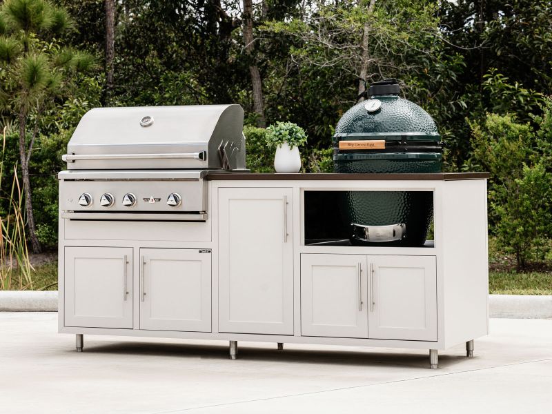 Challenger Designs 7-Ft Outdoor Kitchen Island with 32-Inch Delta Heat Gas Grill (Copy)