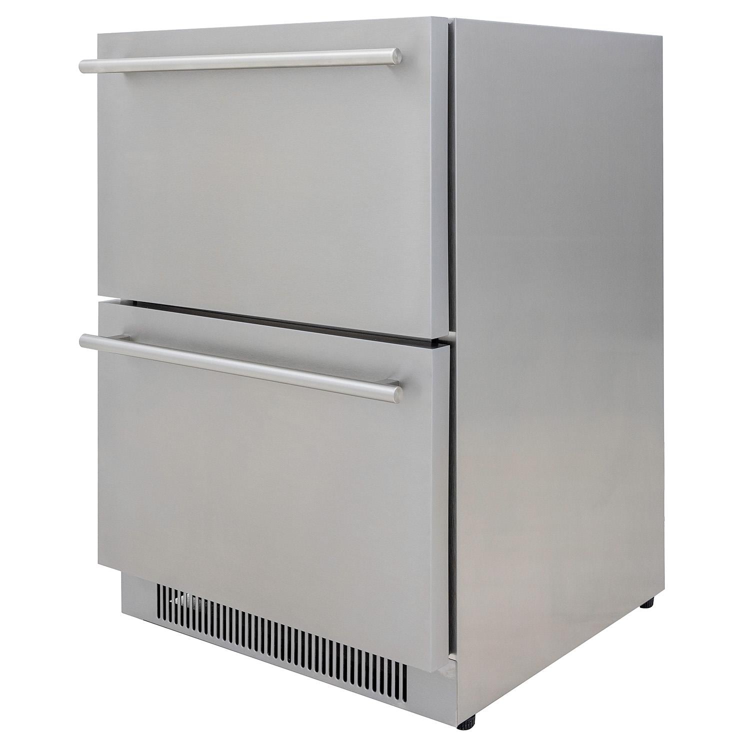 Blaze 23.5-In 5.1 Cu. Ft. Outdoor Rated Double Drawer Refrigerator (BLZ-SSRF-DBDR5.1)