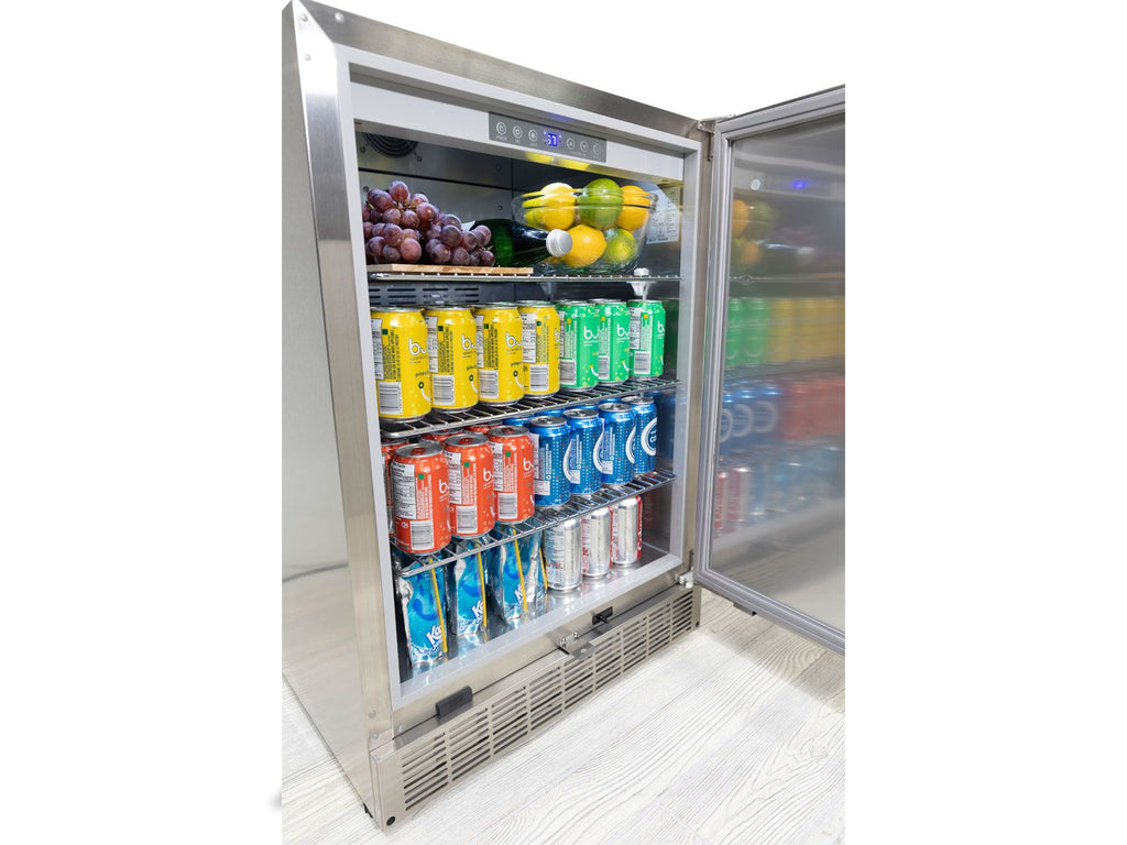 Broil King 10 1/2-Foot Outdoor Kitchen Island with Imperial S 590i 5-Burner Gas Grill, Rotisserie, Side Burner & Refrigerator (Left Orientation)