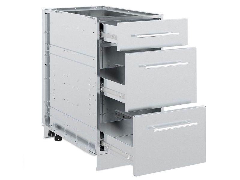 Broil King Stainless Steel 3 Drawer Cabinet