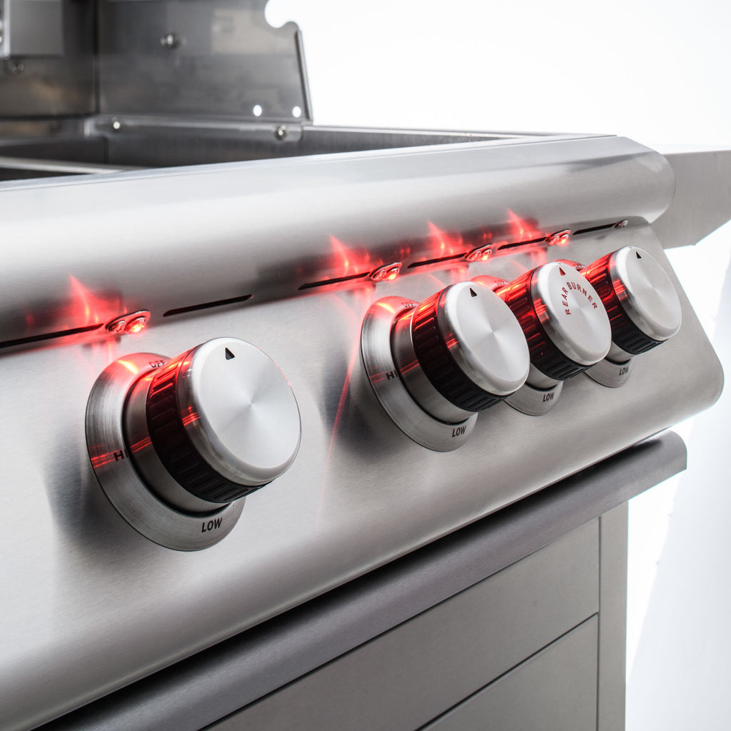 Blaze LTE 40-Inch 5-Burner Built-In Gas Grill with Rear Infrared Burner and Grill Lights (BLZ-5LTE2)