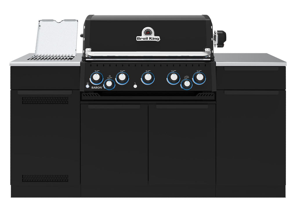 Broil King Baron 590i 5-Burner Gas Grill With Rotisserie & Side Burner - Shadow