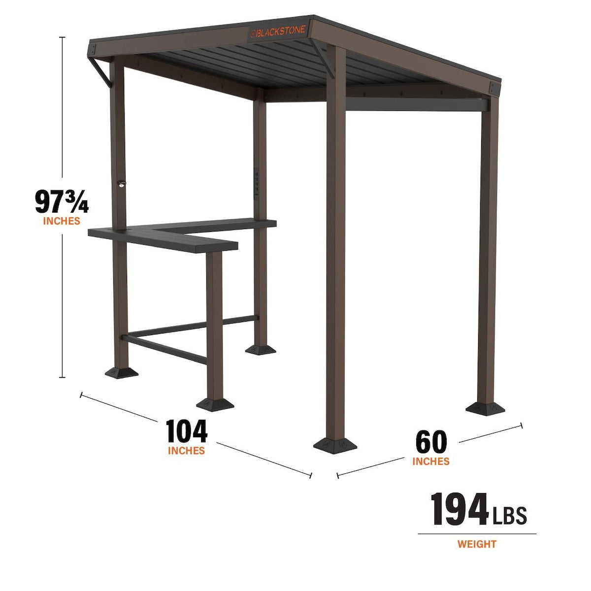 Blackstone 5 x 8-Foot Outdoor Pavilion