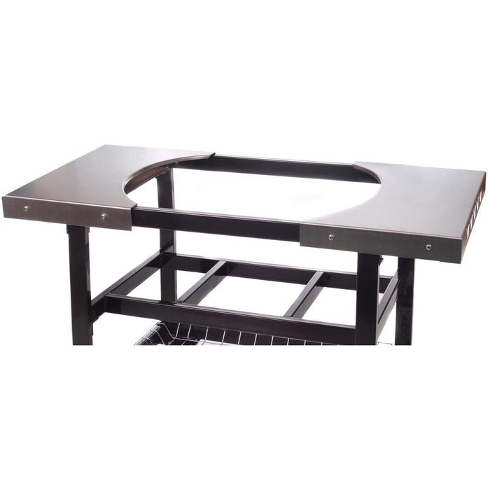 Primo Steel Cart for Oval Junior with Stainless Steel Side Tables