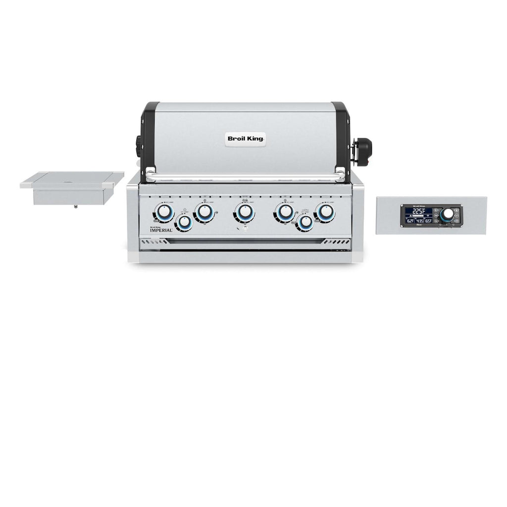 Broil King Imperial QS590 5-Burner Built-In Gas Grill With Rotisserie, Side Burner & iQue™ Technology Control
