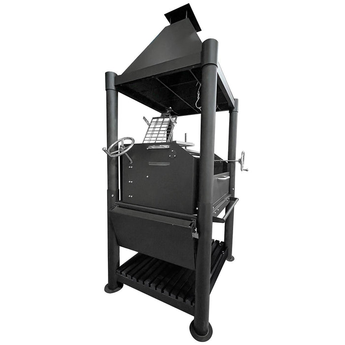 Tagwood BBQ Beast Argentine Wood Fire & Charcoal Grill - Black - BBQ02SIB