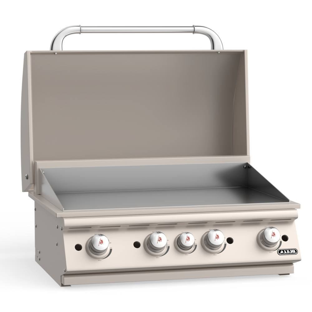 Bull Grills 30-Inch Stockman Commercial Style Stainless Steel 4-Burner Built-In Gas Griddle (92008/9)