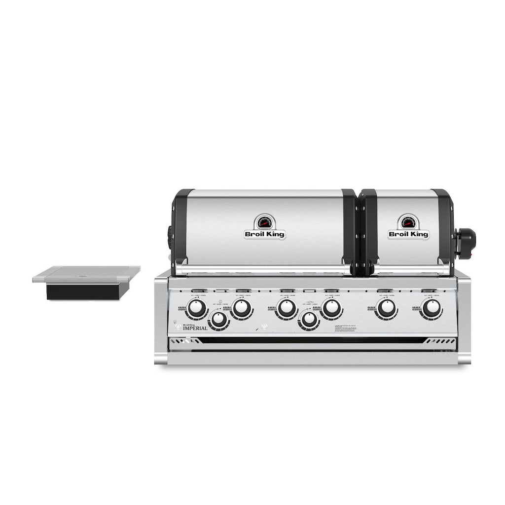 Broil King Imperial S690 6-Burner Built-In Gas Grill With Rotisserie & Side Burner