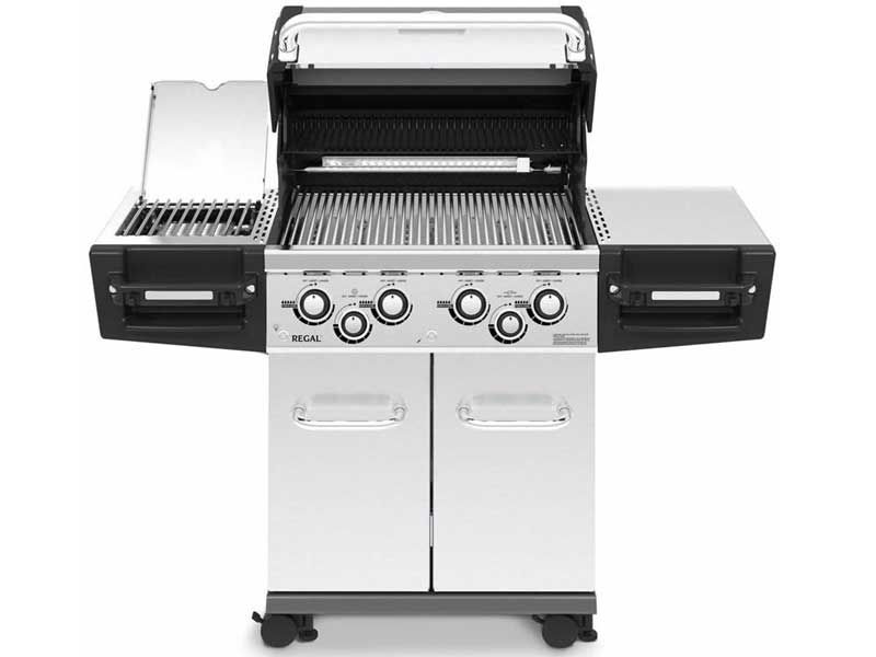 Broil King Regal S490 Pro IR 4-Burner Gas Grill With Rotisserie & Infrared Side Burner