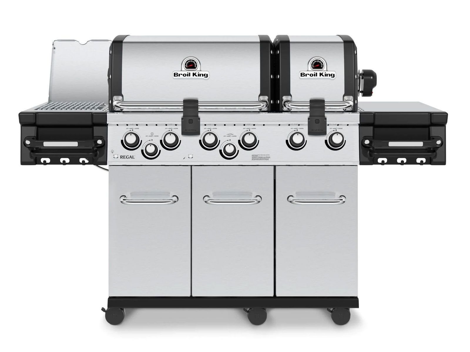 Broil King Regal S 690 PRO IR 6-Burner Gas Grill With Rotisserie & Infrared Side Burner