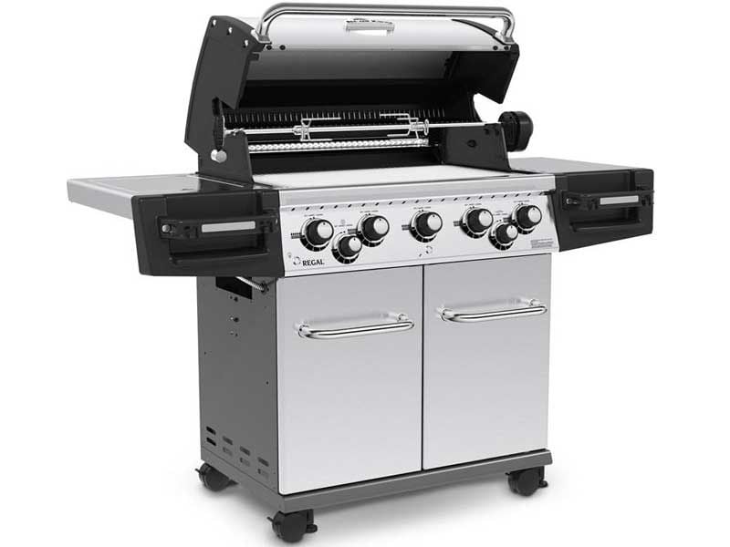 Broil King Regal S590 Pro IR 5-Burner Gas Grill With Rotisserie & Infrared Side Burner