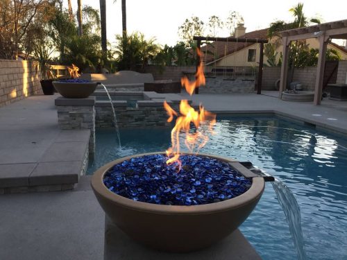 Sedona Fire & Water Bowl - Powder Coat - 27"