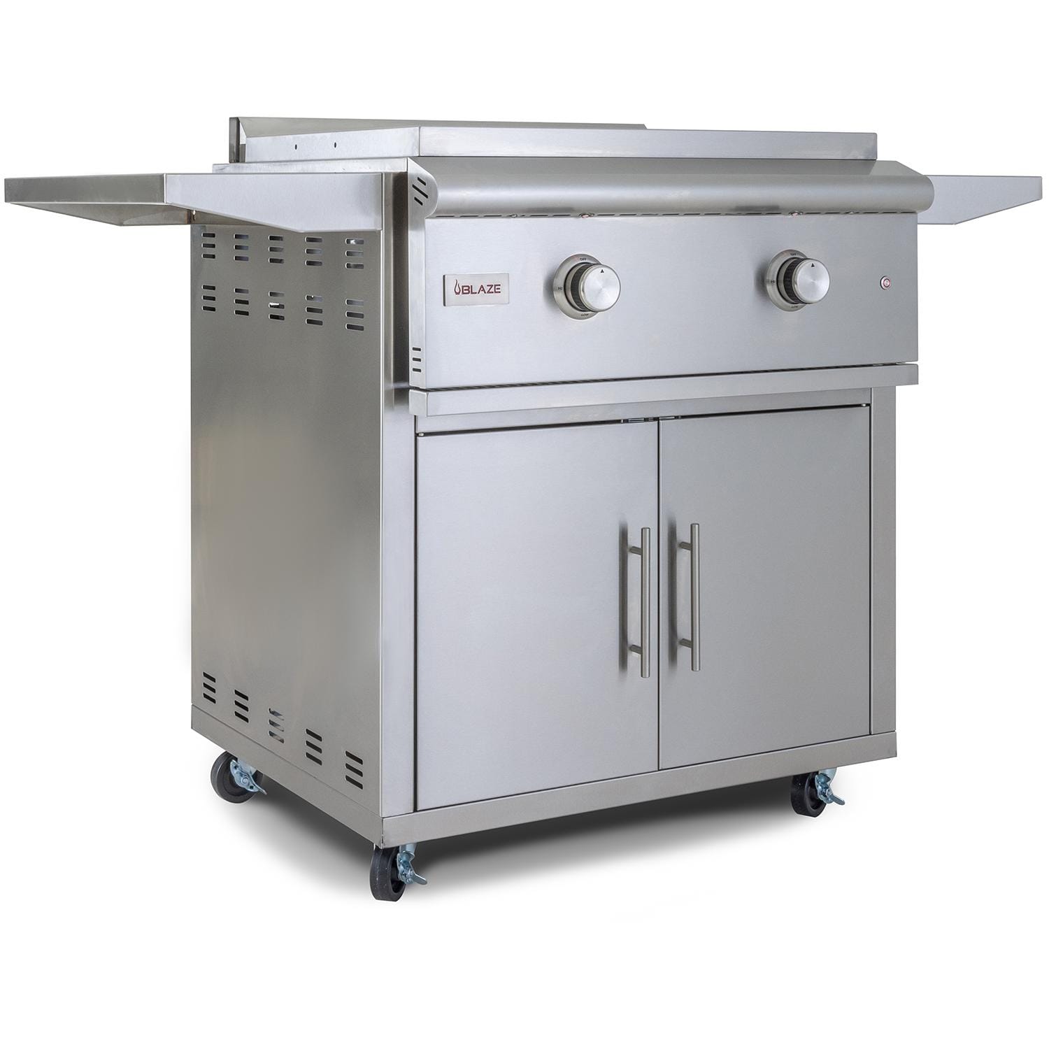 Blaze LTE 30-Inch Natural Gas Griddle w/ Upgraded Cart & Lights (BLZ-GRIDDLE-LTE + CART)