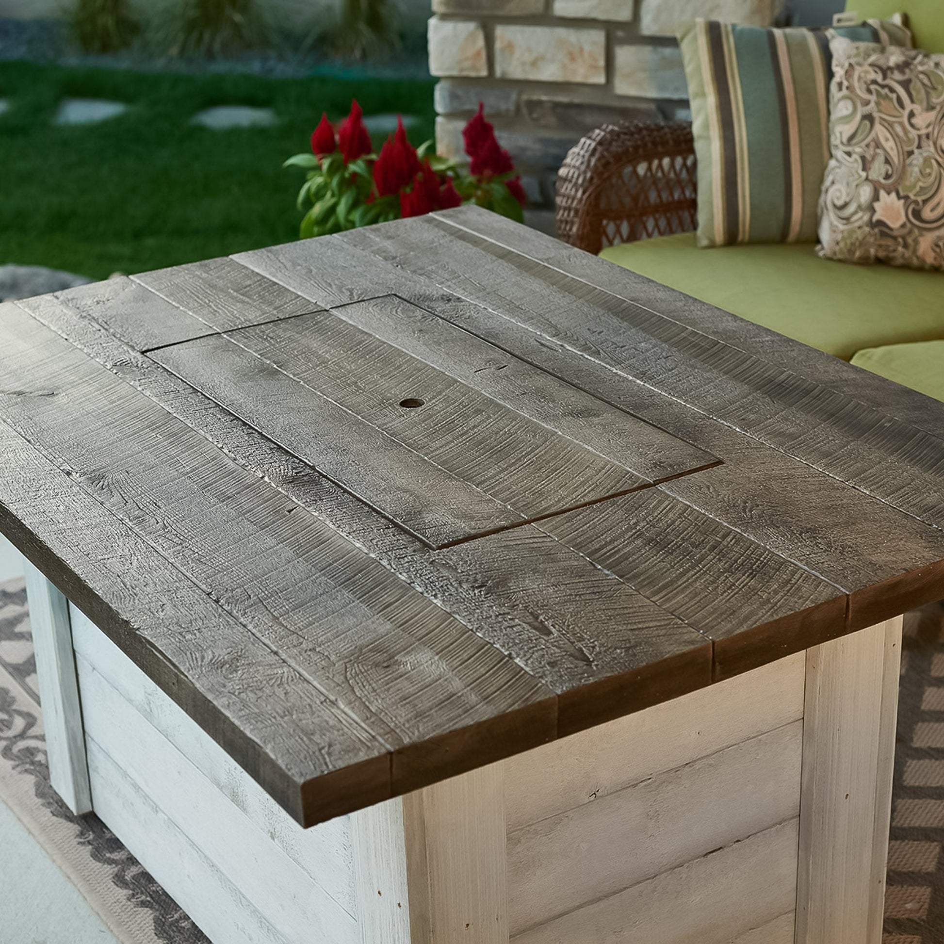 Alcott Rectangular Gas Fire Pit Table