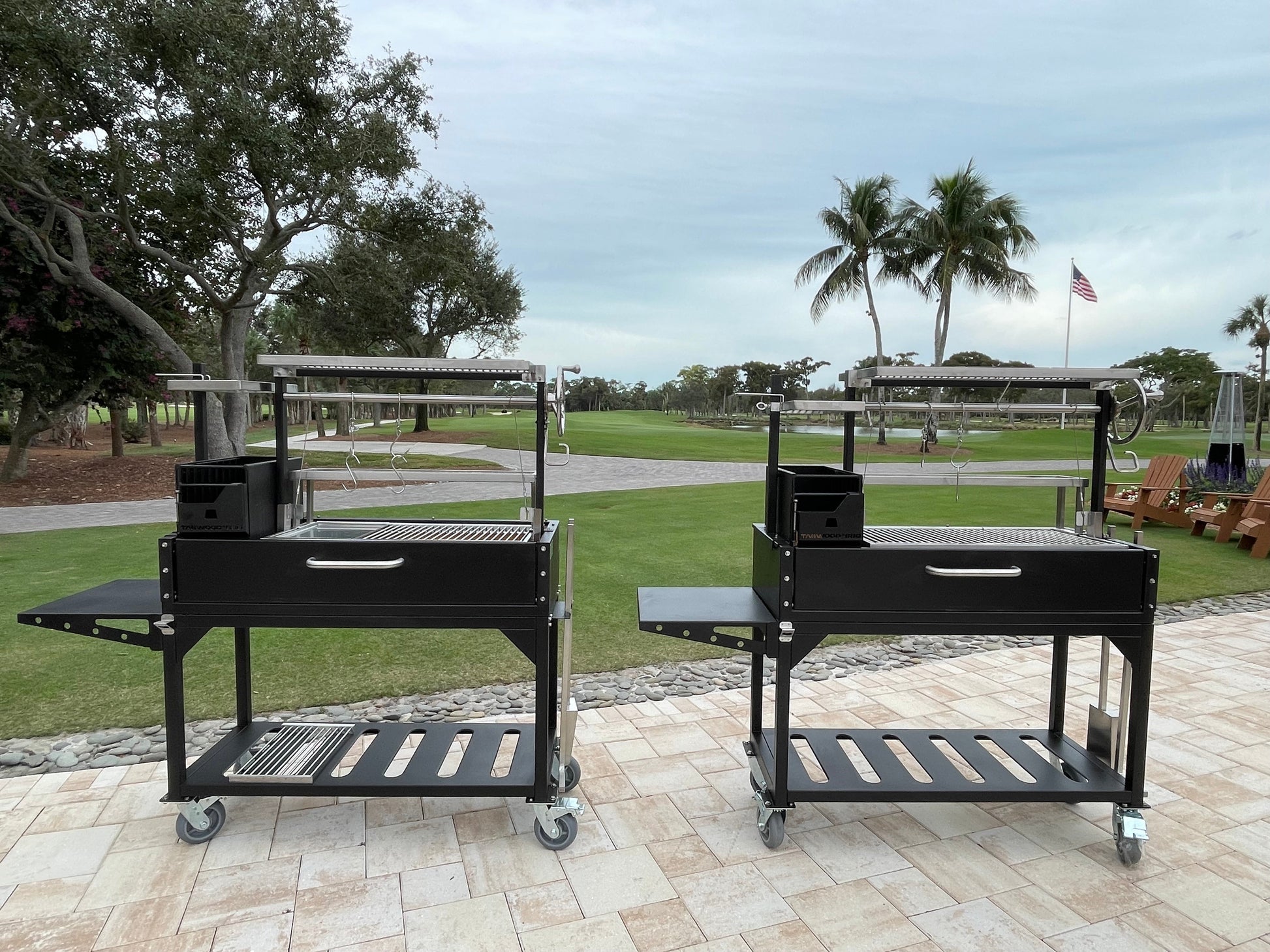 Tagwood BBQ Fully Assembled Argentine Santa Maria Wood Fire & Charcoal Grill - BBQ03SIF