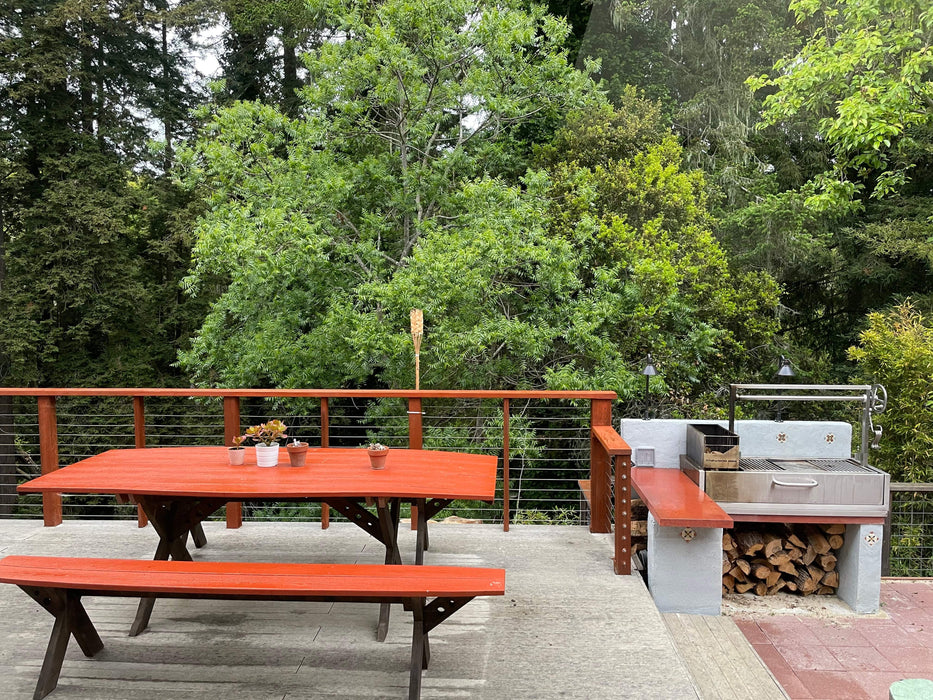 Tagwood BBQ Fully Assembled Built-In Santa Maria Argentine Wood Fire & Charcoal Grill - BBQ05SSF
