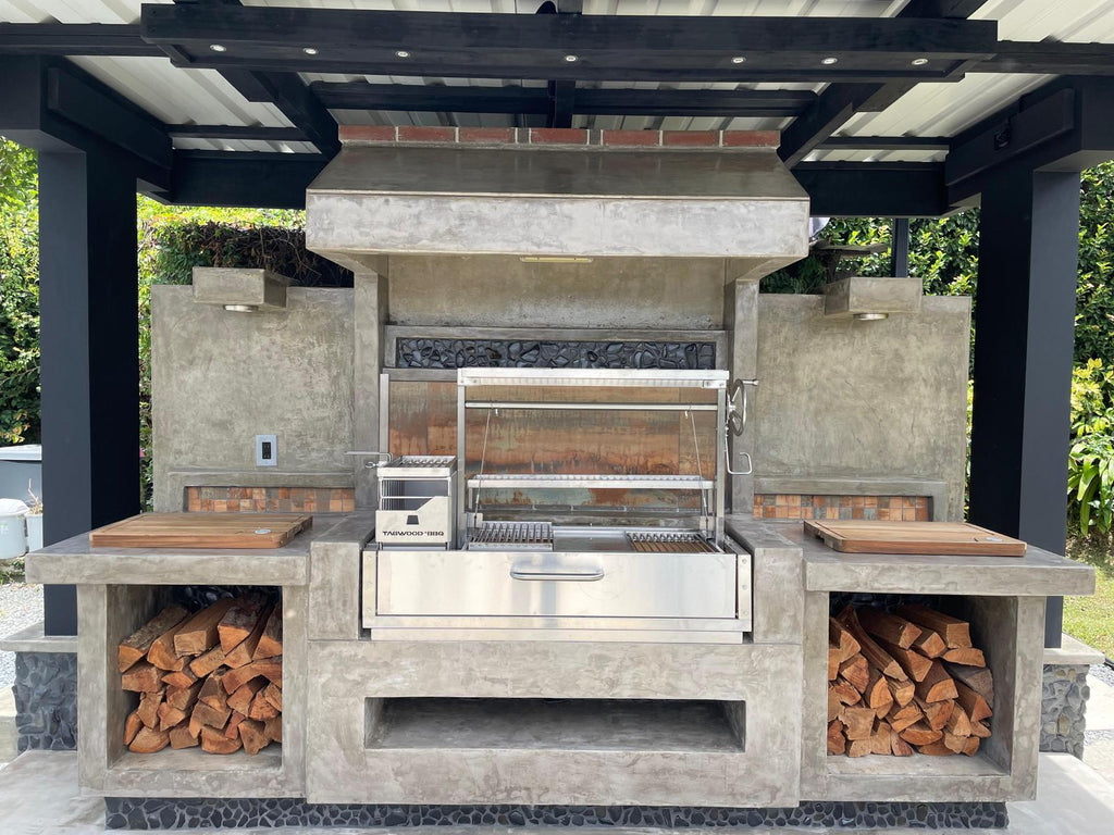 Tagwood BBQ Fully Assembled Built-In Santa Maria Argentine Wood Fire & Charcoal Grill - BBQ05SSF