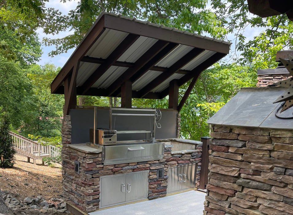 Tagwood BBQ Fully Assembled Built-In Santa Maria Argentine Wood Fire & Charcoal Grill - BBQ05SSF