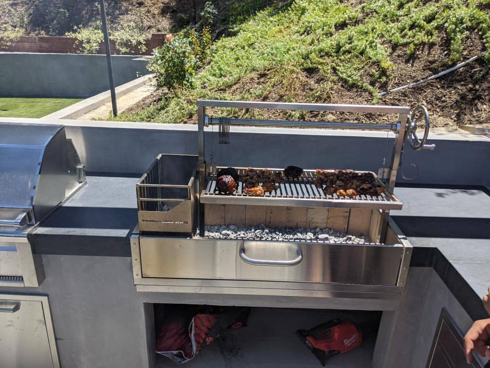 Tagwood BBQ Fully Assembled Built-In Santa Maria Argentine Wood Fire & Charcoal Grill - BBQ05SSF