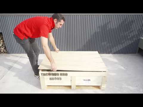 Tagwood BBQ Insert Style Argentine Santa Maria Wood Fire & Charcoal Grill W/ V-Shaped Grates - BBQ09SS-V