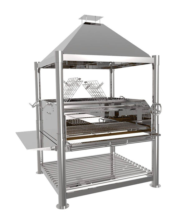 Tagwood BBQ XL Argentine Stainless Steel Wood Fire & Charcoal Grill - BBQ22SS