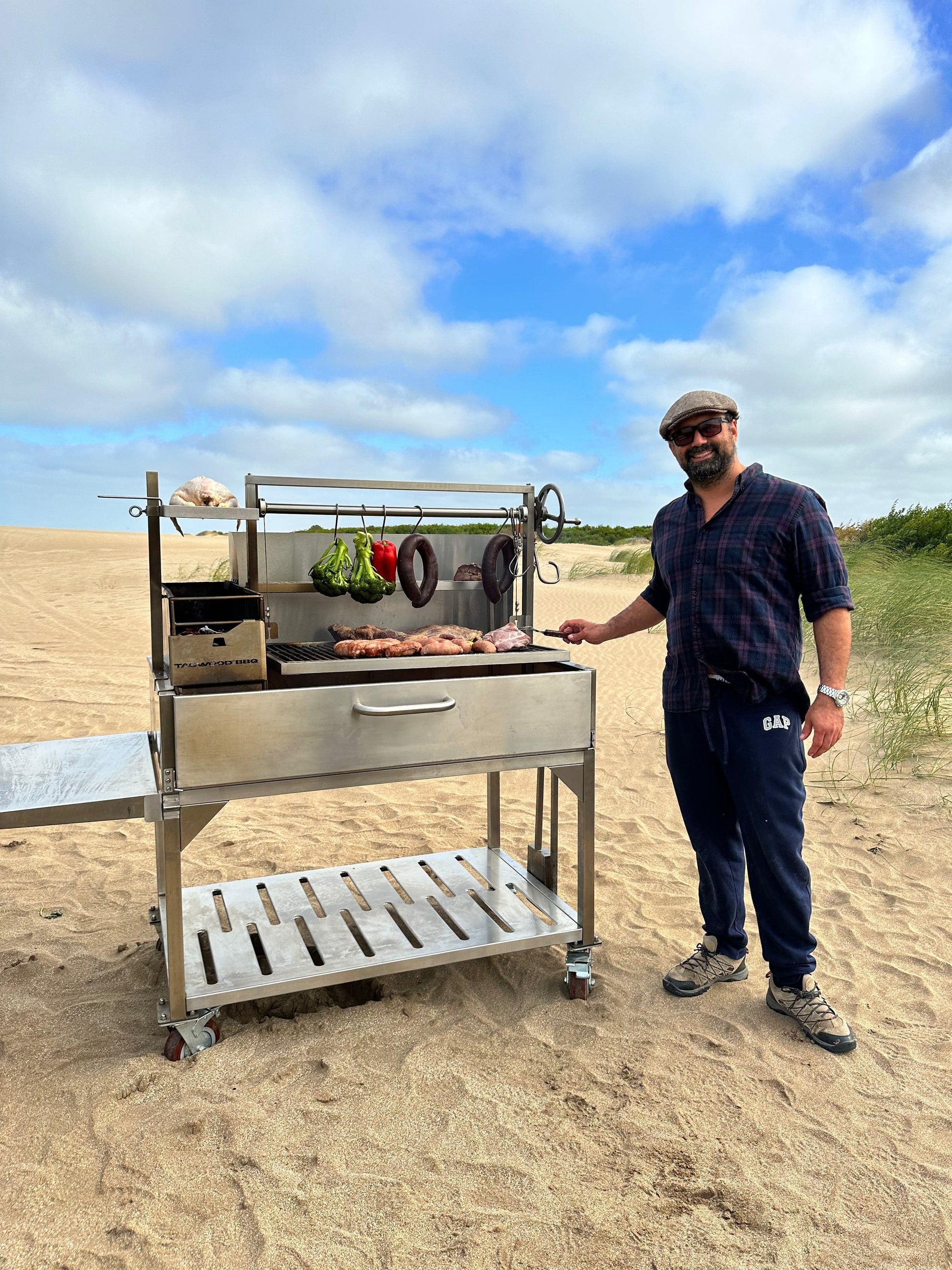 Tagwood BBQ XL Argentine Santa Maria Wood Fire & Charcoal Grill - BBQ23SS