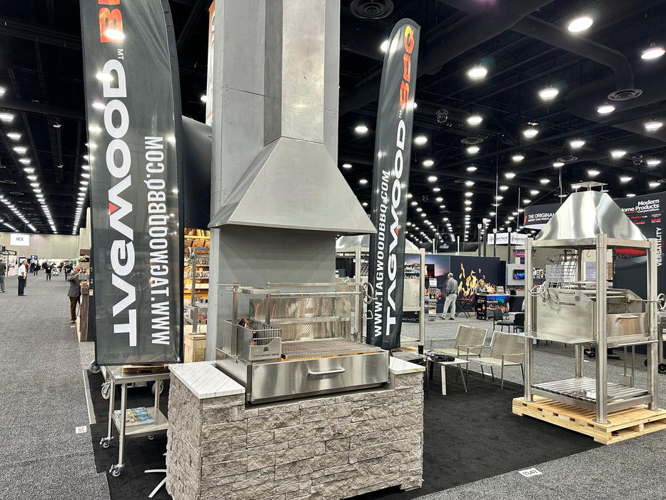 Tagwood BBQ Fully Assembled XL Built-In Argentine Wood Fire & Charcoal Grill - BBQ25SS