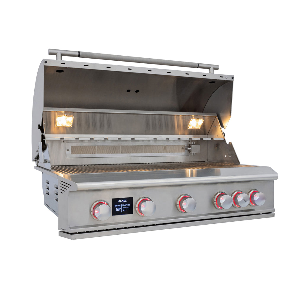 Blaze LTE PRO 40-Inch 5-Burner Built-in Grill w/ Digital Temperature Screen and Rear Infrared Burner (BLZ-5LTEPRO)