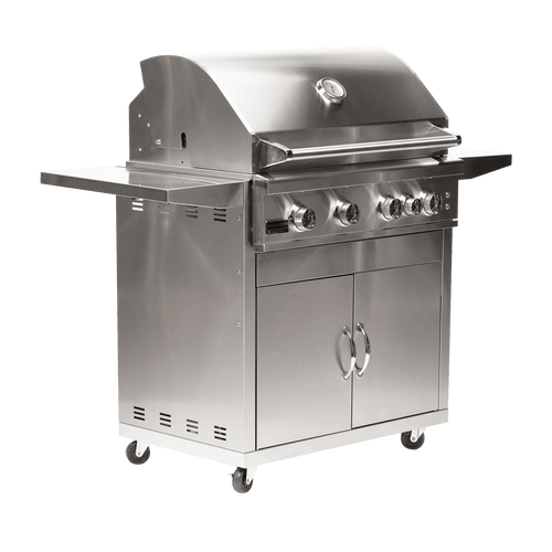 Broilmaster B-Series Deluxe 32-Inch Freestanding Gas Grill with Rear Infrared Burner (BSB324)