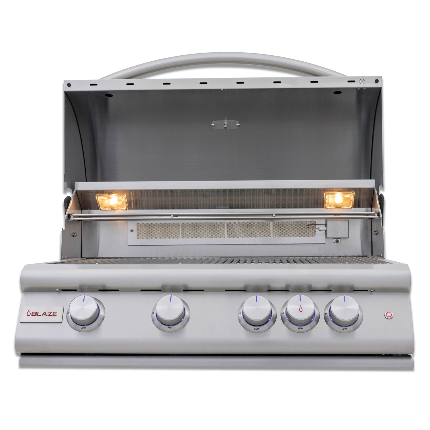 Blaze LTE+ 32-Inch 4-Burner Built-In Gas Grill w/ Lift-Assist Hood & Rear Infrared Burner (BLZ-4LTE3)