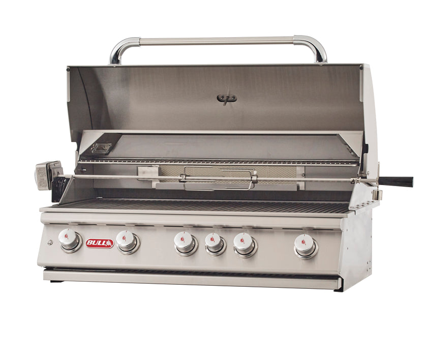 Bull 38-Inch Brahma 5-Burner Built-In Grill with Rear Infrared Burner (57568/9)